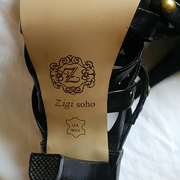 Zigi SoHo heeled leather sandals-sz 8 - Picture 6 of 6